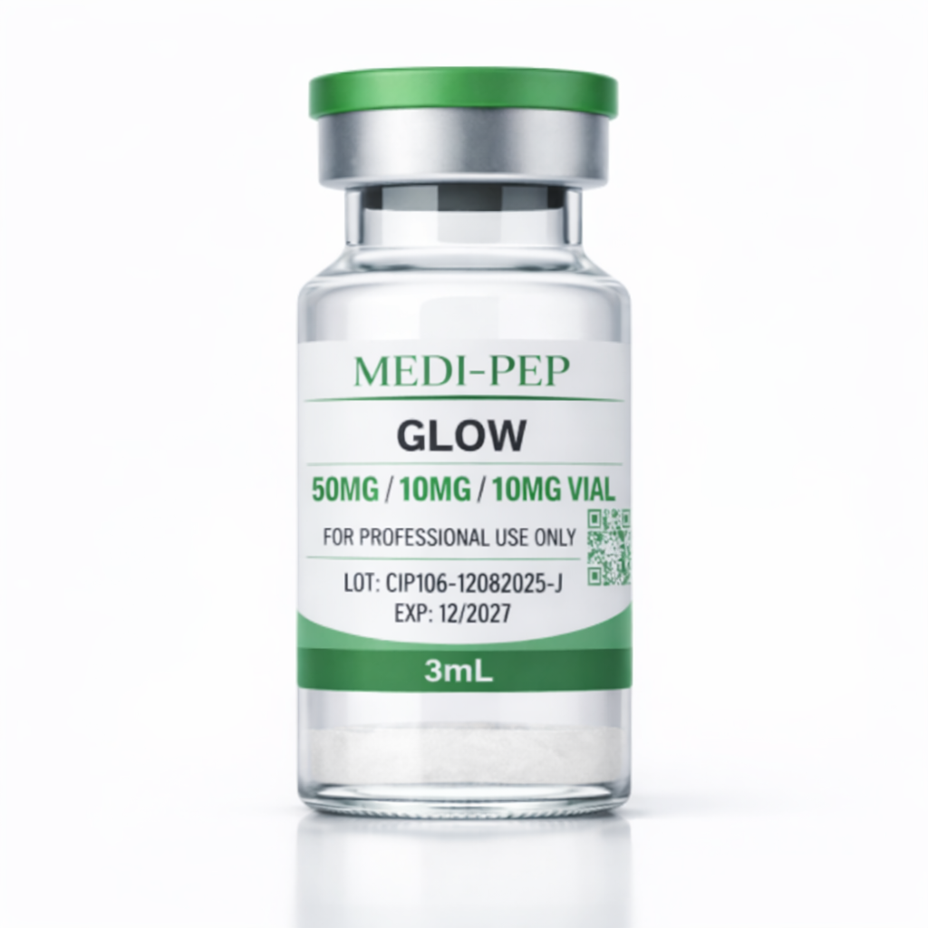 Glow Blend: GHK-Cu (50mg) / BPC-157 (10 mg) / TB500 (10 mg)